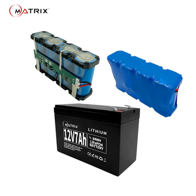 Bateria de Ion Batteries 12v 7ah Lifepo4 UPS do lítio para o sistema do armazenamento de energia solar