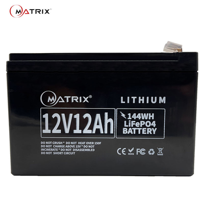 bateria Lifepo4 recarregável de 12v 12ah para a substituição da bateria acidificada ao chumbo