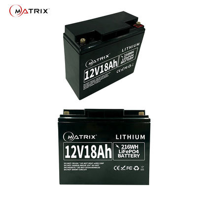 lítio profundo Ion Battery Pack do ciclo 12.8v 18ah LiFePO4 da bateria de 12v UPS