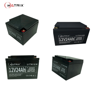 bateria de lítio profunda do ciclo 12V24Ah para o CCTV alternativo do ATM das ligações iniciais dos servidores