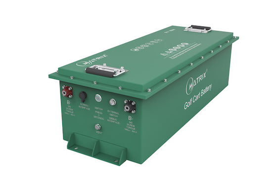 Bateria das baterias recarregáveis LiFePO4 do lítio da caixa 48V do metal para o carrinho de golfe
