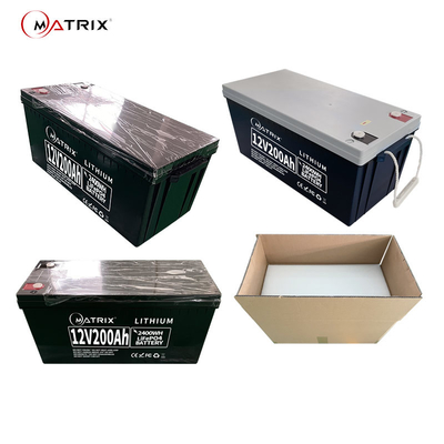 ABS profundo Shell da bateria solar do ciclo da matriz 12v 200Ah Lifepo4 4s2p